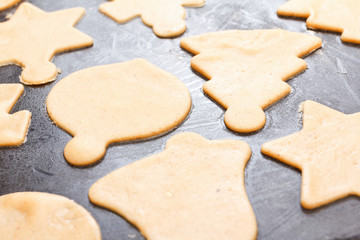 Christmas homemade gingerbread cookies
