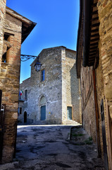 Italian destination, Bevagna, in Umbria region