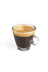 Espresso coffee with natural foam