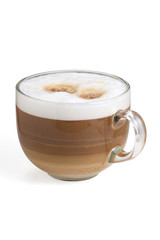 cappuccino cup with milk foam