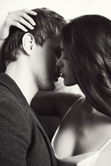 passionate kiss