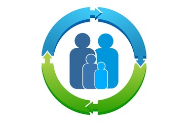 circle logo family