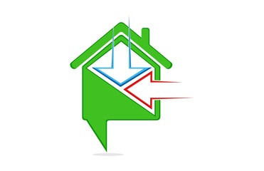 Obraz premium symbol connection house icon