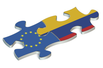 Colombia and EU puzzles from flags