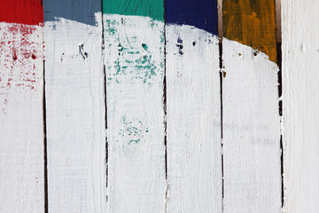 grunge colorful wooden panel wall