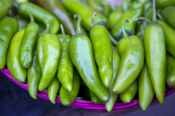 Peppers on the market