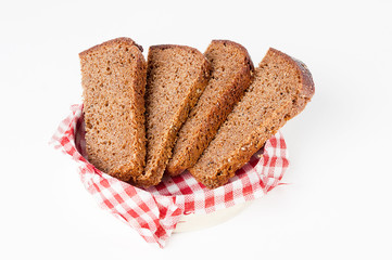 Sliced rye bread