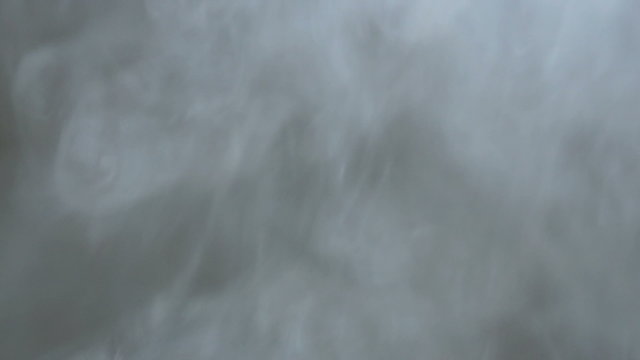 Close up shot of dense white smoke.