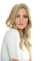 Naklejka premium Portrait of beautiful young blond