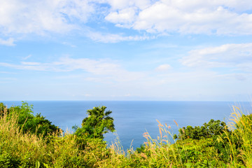 Beautiful sea views from the mountains of Kamala,Phuket in Thailand