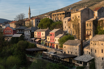 The city of Mostar in Bosnia and Herzegovina