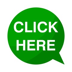 Green Speech Bubble click here