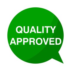 Green Speech Bubble quality approved