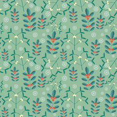 Seamless new year pattern