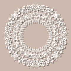 Lace decorative frame