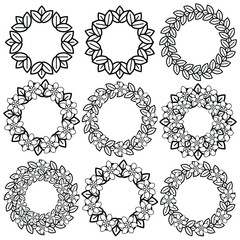 Decorative plant frames