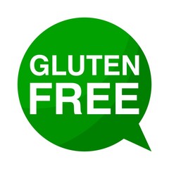 Green Speech Bubble gluten free
