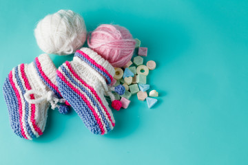 Newborn announcement concept