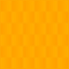 Orange mosaic with orange squares in a row side by side and below them dark and light
