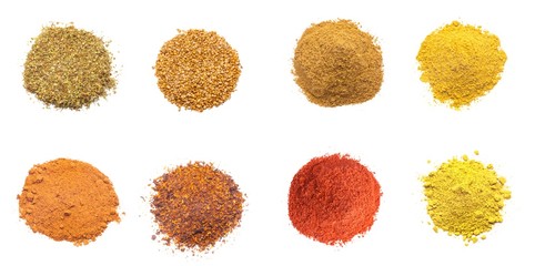 Colorful spices variety