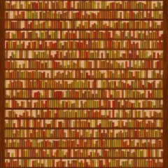 Illustration of bookshelf full of books
