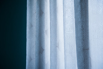 Obraz premium White Silk Fabric For Drapery Background