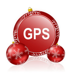 gps christmas icon