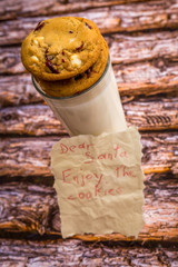 Freshly baked white chocolate and cranberry cookies.