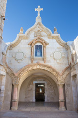 Fototapeta na wymiar Bethelehem - The facade of cave of 