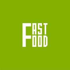 logo fast food. Vector design logo. Vector illustration