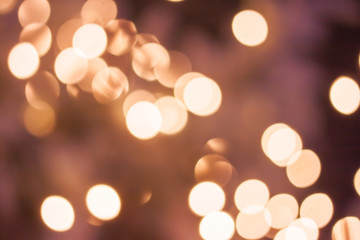 bokeh of New Year lights in Ljubljana