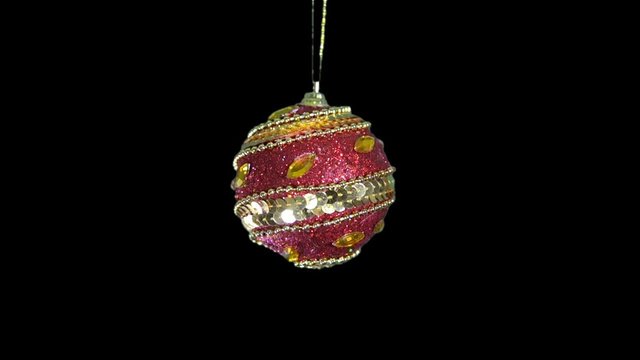 Christmas Ball video with alpha channel.