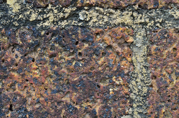 Stone brick wall texture background.