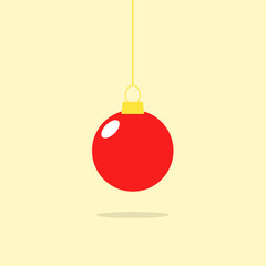 Christmas ball, merry christmas and happy new year