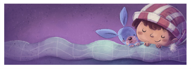 niño durmiendo feliz