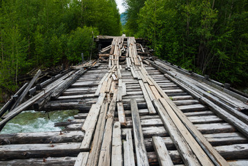 Old broken bridge