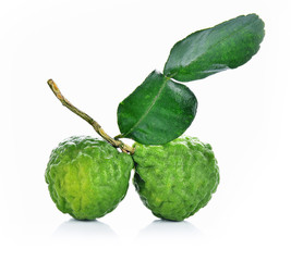 Bergamot fresh on white background