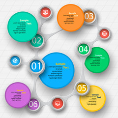 Abstract 3D Paper Infographics