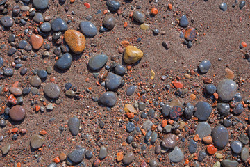 Santorini - The detail of pemza from Red beach.
