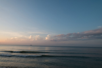 Beautiful sunrise at Rayong, Thailand