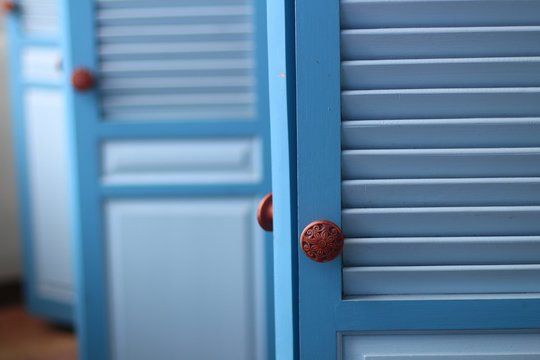 Blue vintage doors