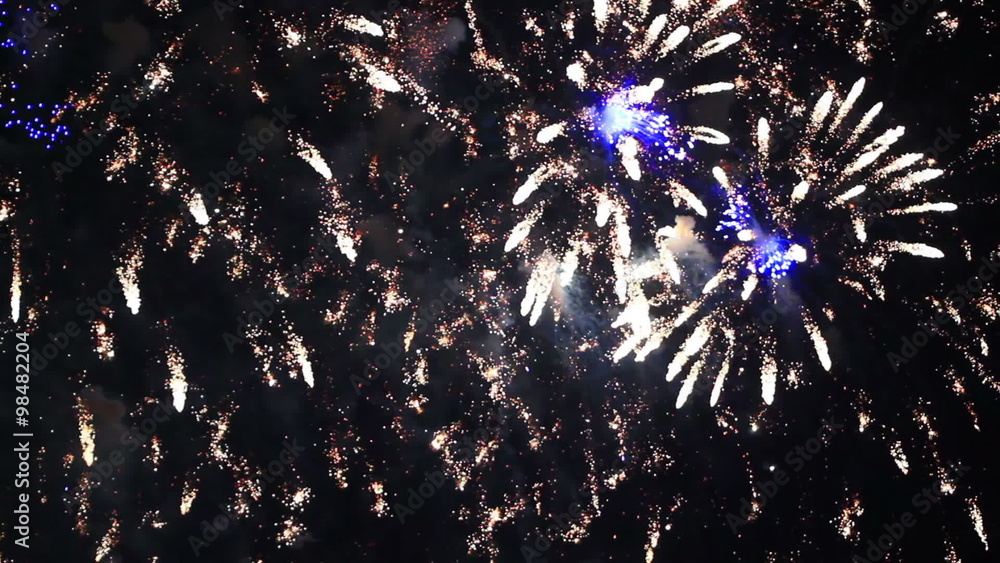 Poster epic fireworks seamless loop