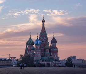 Fototapeta premium Moscow,Russia,Red square,view of St. Basil's Cathedral