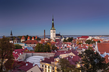 Obraz premium Tallinn, Estonia at the old city.