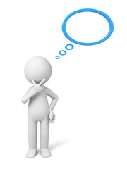 3D guy is thinking