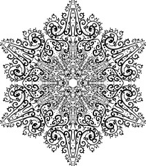 Lace ornament, mandala
