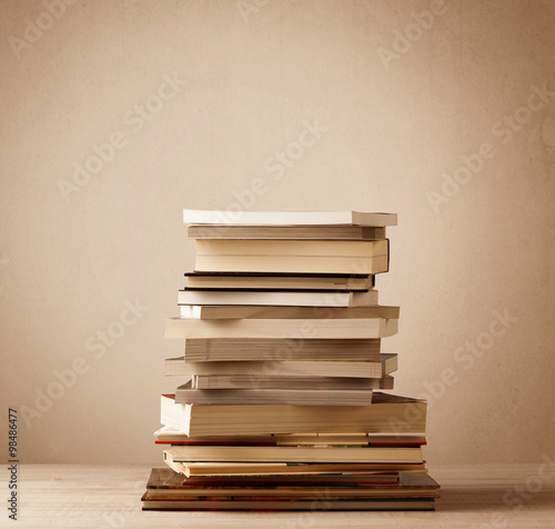 “A stack of books with vintage background” Stock photo and royalty-free