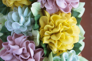Fototapeta premium cake with flowers