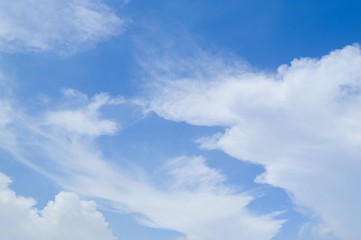 blue sky and white cloud