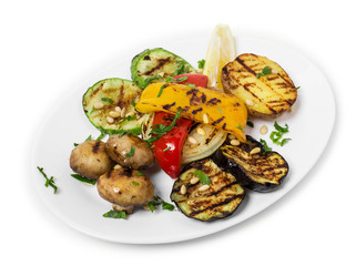 Delicious grilled vegetables.